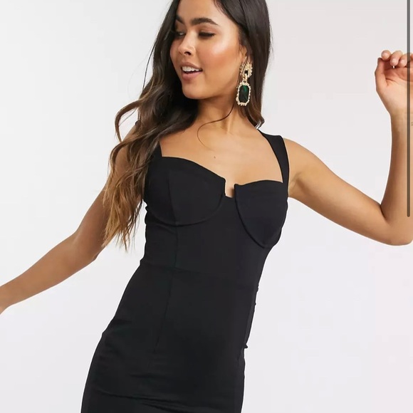 ASOS Little Black Dress with Underwire Cups - Picture 1 of 9